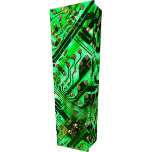 Circuit Board - Personalised Picture Coffin with Customised Design.